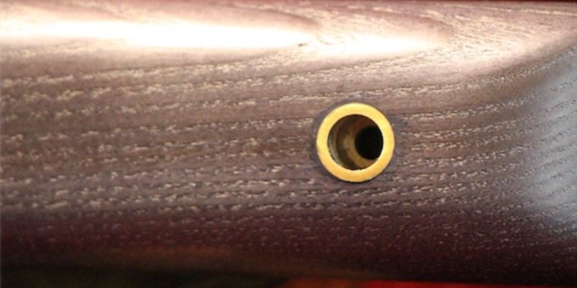 Flush embedded brass cup washers Zbroia