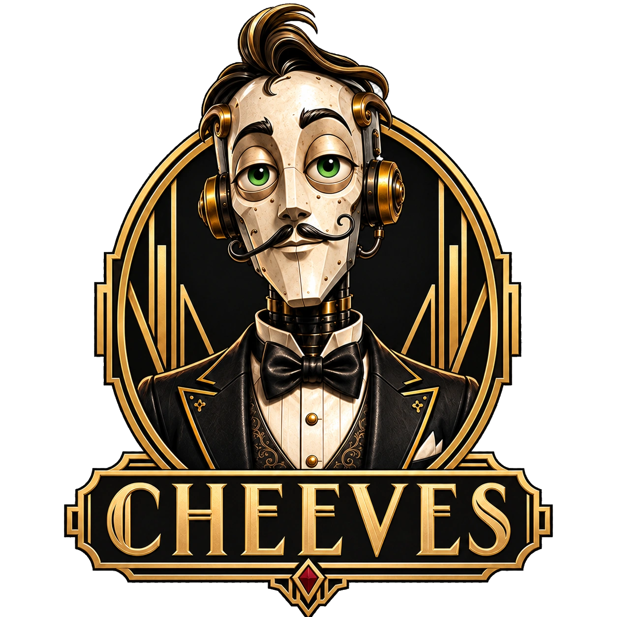 Cheeves - A fictional robot from our creators.