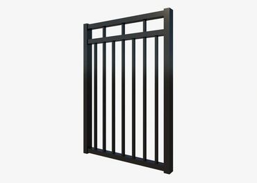 A stock image of Aluminium Railing 2000 series in Satin Black