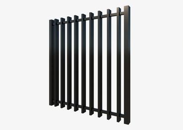 A stock image of Aluminium Railing 3000 series in Satin Black