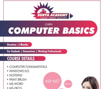 Computer Classes.
Basics and Advanced