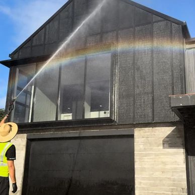 Exterior house soft wash