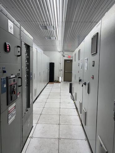 Completed MCC Room addition. Fire rated walls and ceiling. Raised access flooring