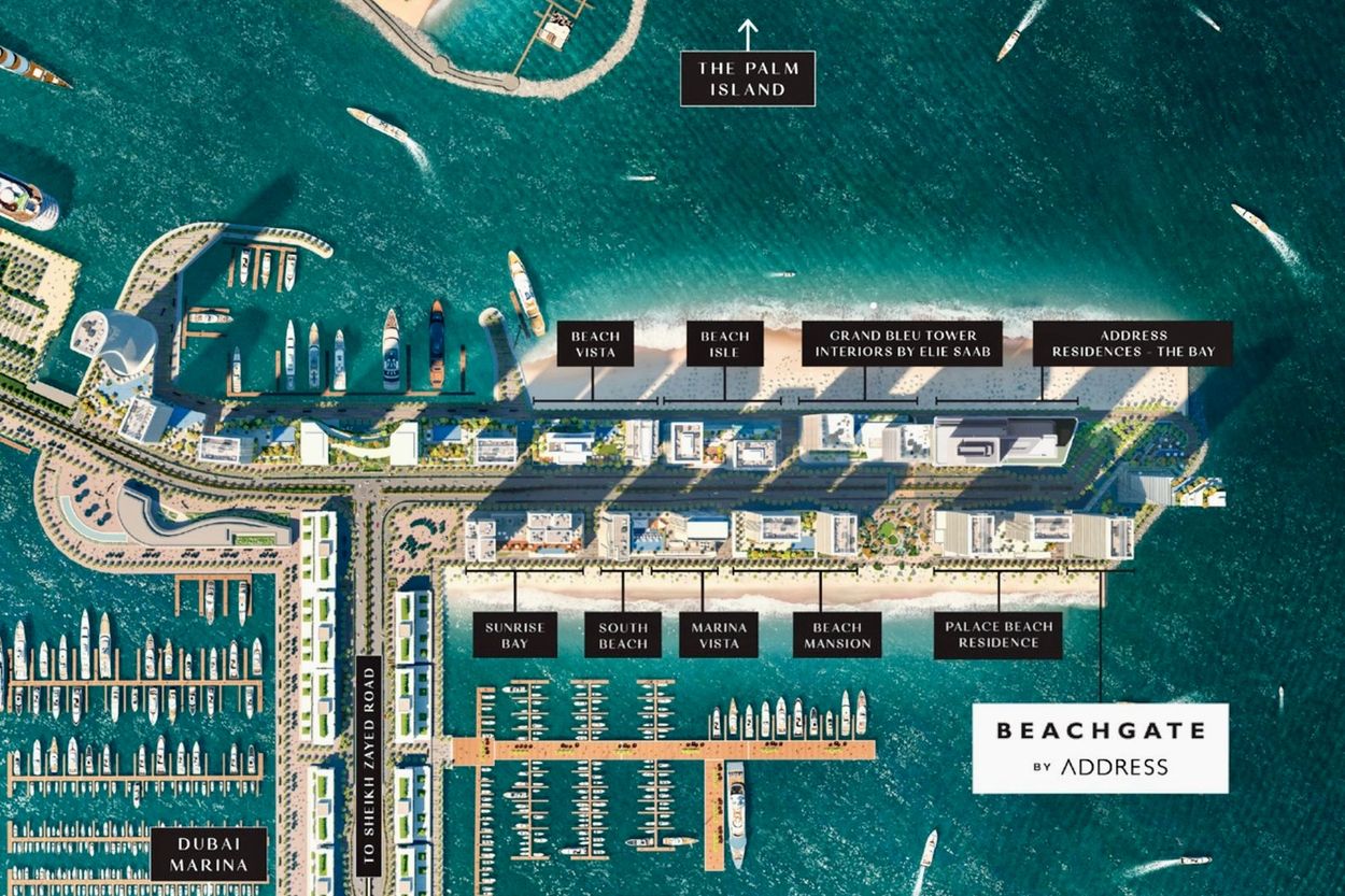 Masterplan - Emaar Beachfront at Dubai Harbour