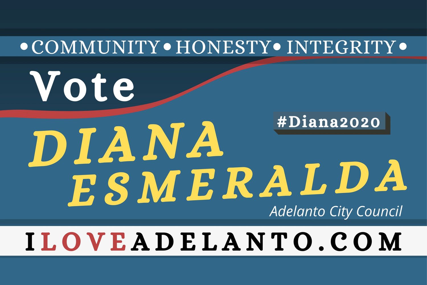 Vote Diana Esmeralda! Planning Today for a better today! #Diana2020