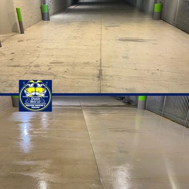 Commercial pressure washing in San Antonio, Texas. We use professional equipment and cleaners.