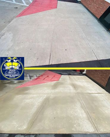 Commercial pressure washing in San Antonio, Texas. We use professional equipment and cleaners.