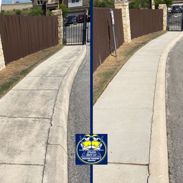 Professional HOA pressure washing services in San Antonio, Texas. Surface cleaning sidewalks.
