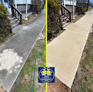 Professional pressure washing services achieve this great clean of the concrete using detergents.