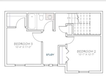 2nd story floorplans for the blueprint the Gerald