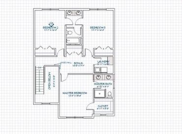 Floorplan of Two-story house plans