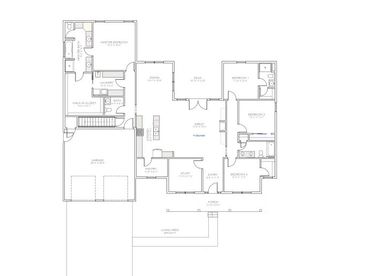 Floor plan of the blueprint the county ranch.