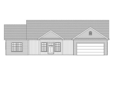 Blueprint drawing of the Jackson house plan.