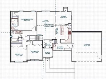 Floorplan of the blueprint the river view ranch.