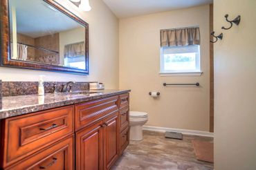 Bathroom of the two-story blueprint the Brandi Marie.