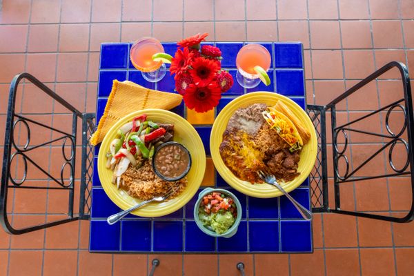 Commercial food and beverage photography for Mexican restaurant with vibrant colors.
