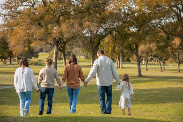 candid and fun Fall Family portraits in the Texas Hill Country