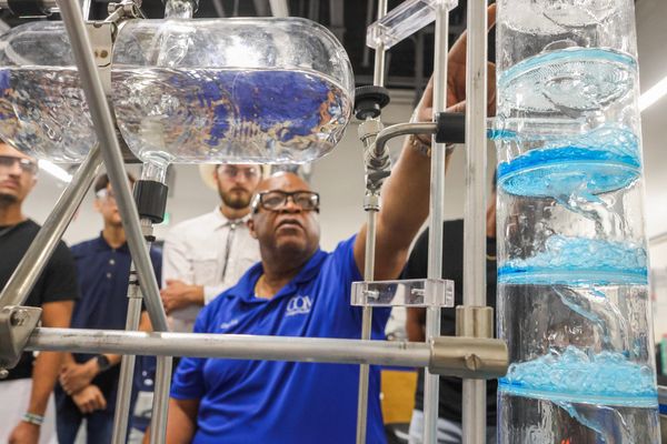 commercial photography in refinery facility for corporation advertising