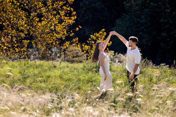 Fall couple engagement session in Texas hill country