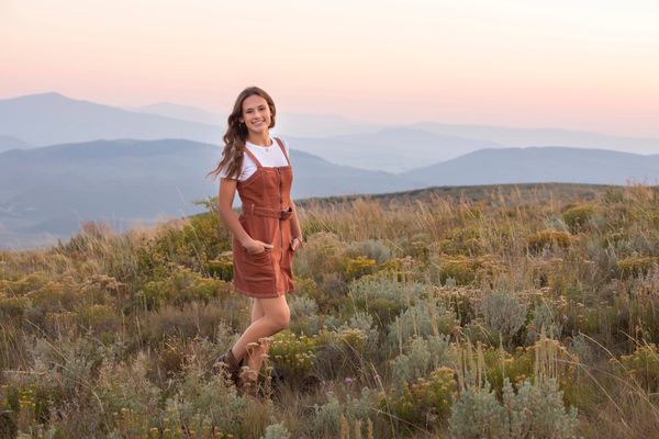 Colorado Rocky Mountain Golden Hour Senior Portraits on location of your choice.