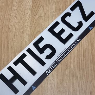 4d NUMBER PLATE