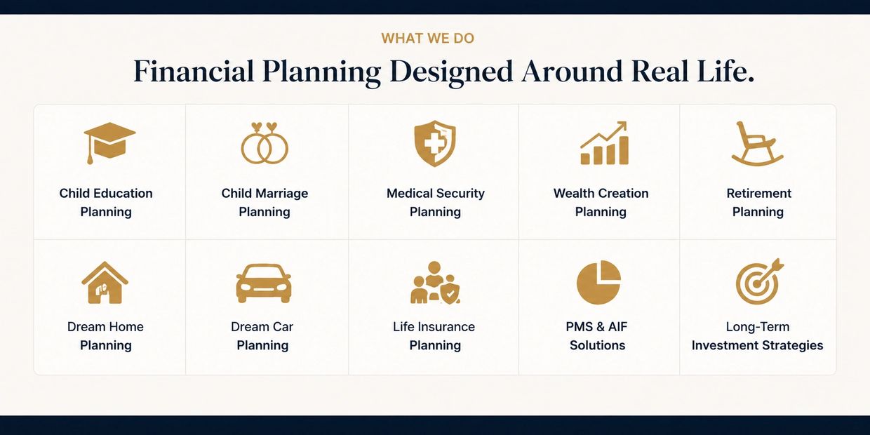 Financial planning services designed for real life events and goals.