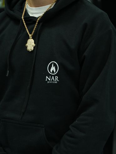 Screen print design on hoodie