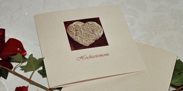 Hochzeitsplanung Menükarte Hochzeit