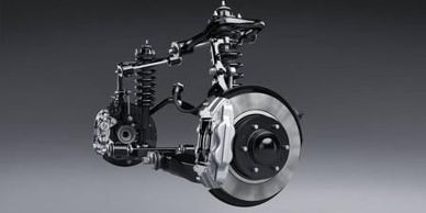 BRAKE ROTOR AND CALIPER FRONT SUSPENSION SPRINGS AND ARMS