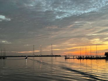 Sunrise over the Chesapeake Bay in Annapolis