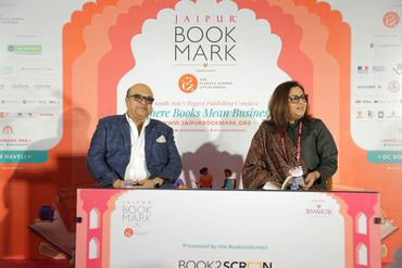 Mehool Parekh & Vani Tripathi Tikoo at BookMark book reading session Jaipur Literature Festival 2020