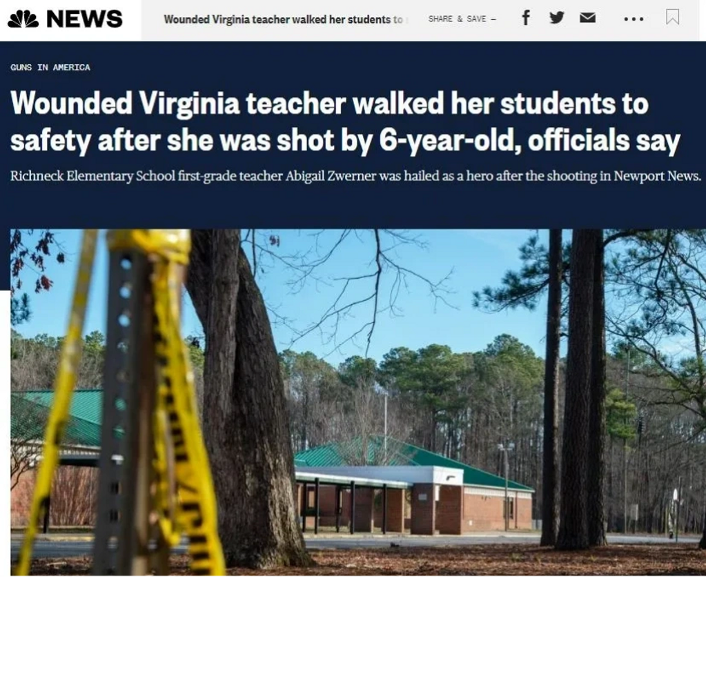 Screen shot from news story