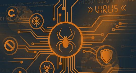 Antivirus Image in the style of circuit board