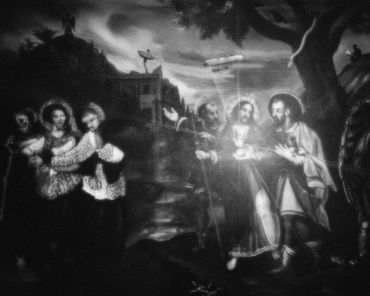 Jesus Rejects The Enticing Apple, 2025
©Artist Robert Perez™