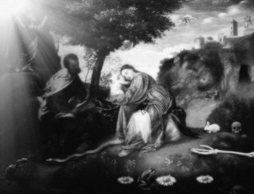 Mary Brings Jesus to the Secret Garden, 2025
©Artist Robert Perez™