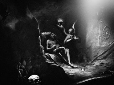 Jesus Asleep in His Tomb, 2024
©Artist Robert Perez™