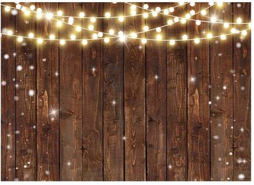 Wood panels with market lights