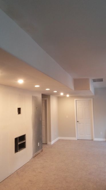 Finished drywall repair