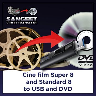 Cine film Super 8 and Standard 8 to USB and DVD