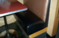 Re-Upholstered Booth Seat