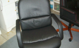 Re-Upholstered Leather Office Chair