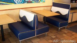 Reupholstered Booths Seats