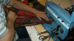 Sewing the seat cushion
