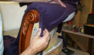 Upholstering roll arm