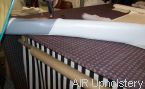 Re-upholster bow side rail