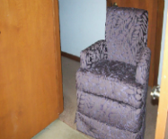 Re-upholstered Skirted Chair