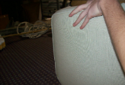 Upholstering the seat cushion