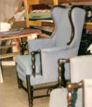 Upholstered and Refinished Wing Chairs