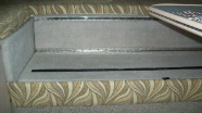 Upholstered Trim Rails Installed