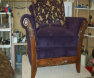 Re-upholstered Flair Roll Arm